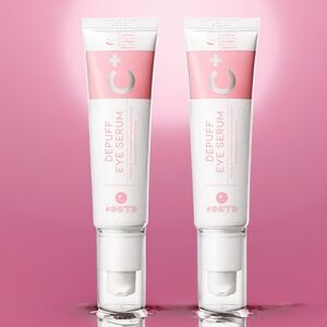 Lot 2pc New Korean OOTD Depuff Eye Serum C+ 30g K-Beauty Moisturizer Caffeine